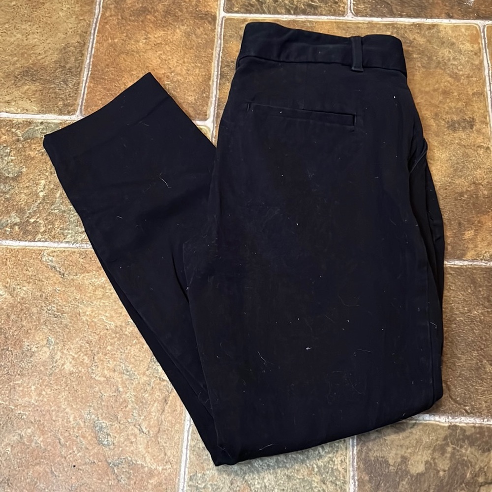 Black denim pants
